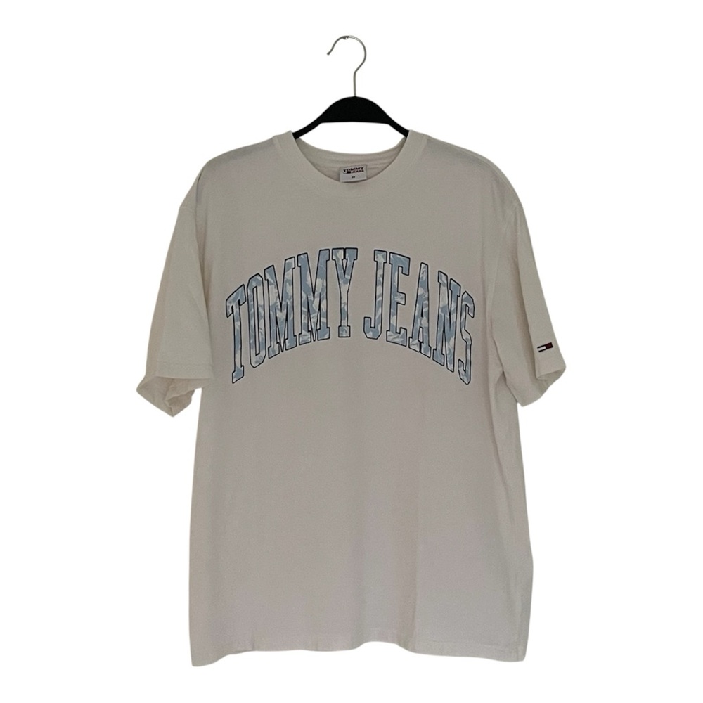 Tommy Hilfiger White Tee with Blue Logo